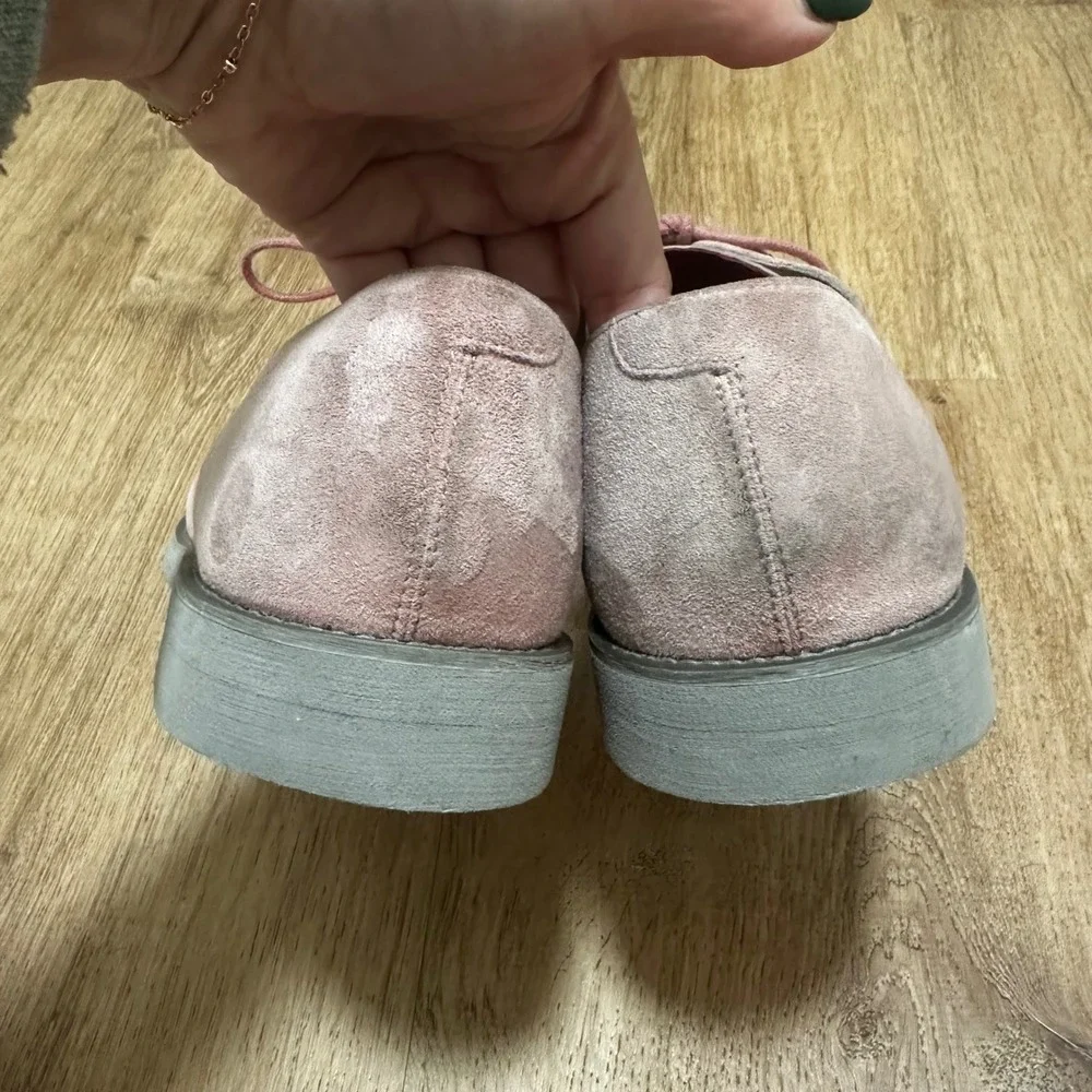 Florsheim by Duckie | Men's Dusty Rose Pink Suede Oxford Derby Shoes, Size 9 (D)